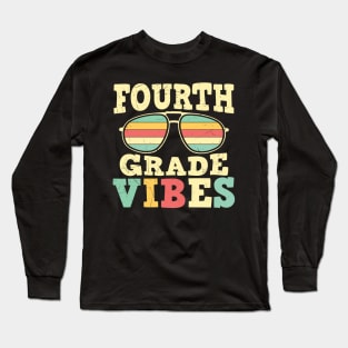 Back to School 4th Grade Vibes Long Sleeve T-Shirt